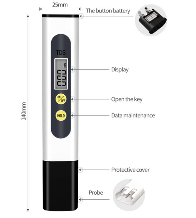 TDSmeter анализатор качества воды