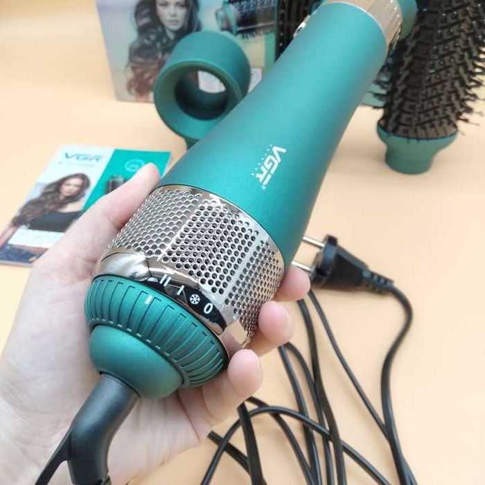 Вгр V-493 4 In1 фен стайлер шнур питания с горячим воздухом, Щетки Рас