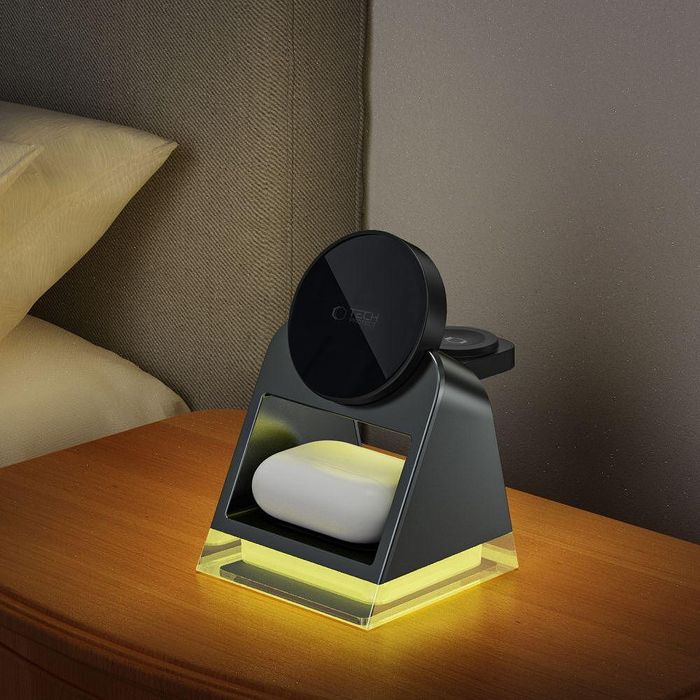 Стойка за безжично зареждане tech protect qi15w - a43 3in1magnetic mag