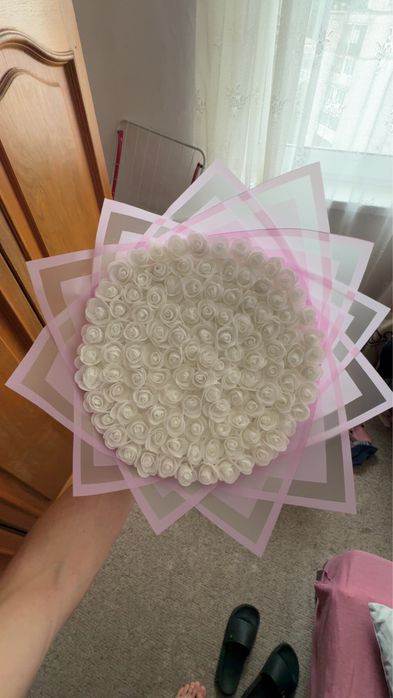 Buchet 101 trandafiri de spuma