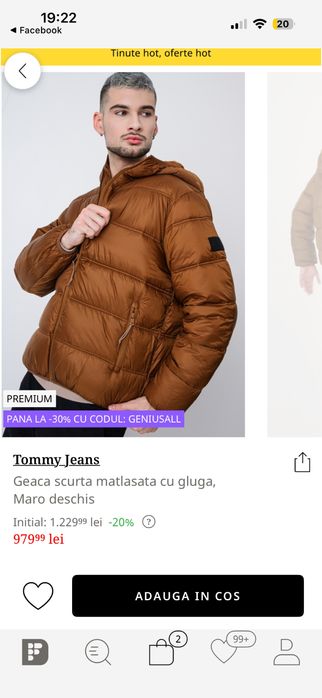 Vand geaca noua tommy jeans