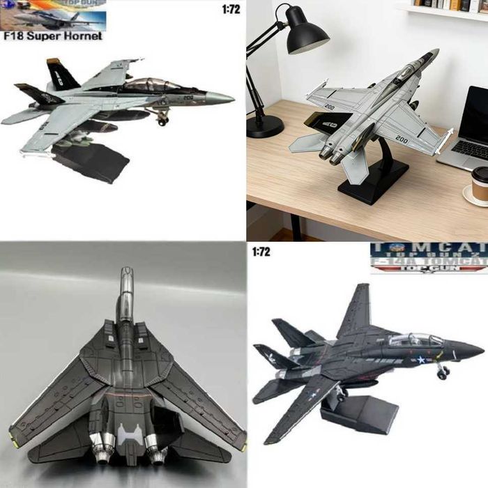 Macheta Avion F-14A /A10 /F-18F scara 1:72 27cm
