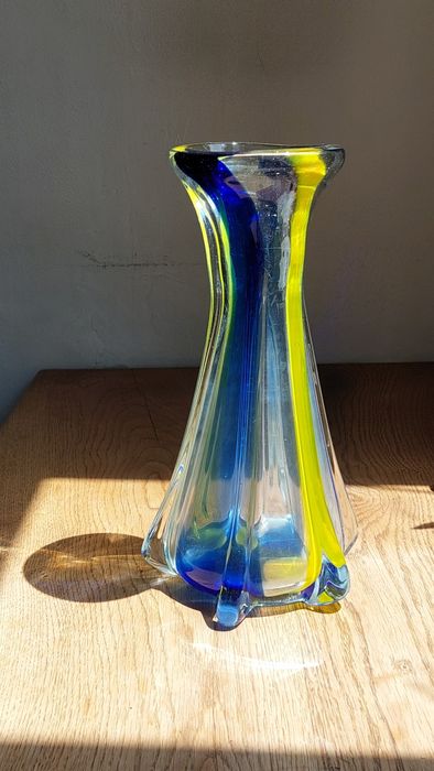 Vază de flori sticlă tip Murano