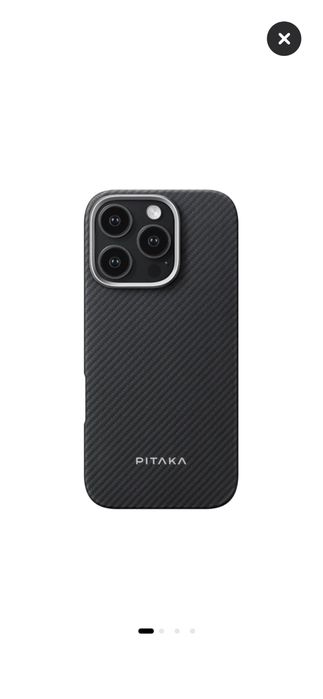 Husa de protectie Pitaka Ultra-Slim Aramida Magsafe pentru iPhone 16 Pro Max Black / Grey