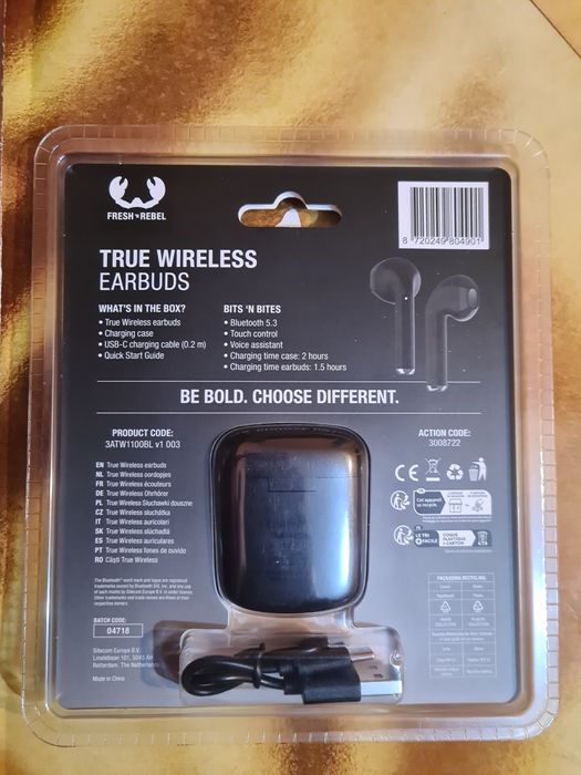 Casti  Fresh 'n Rebel , True Wireless, Bluetooth, Micr., Voice Assist