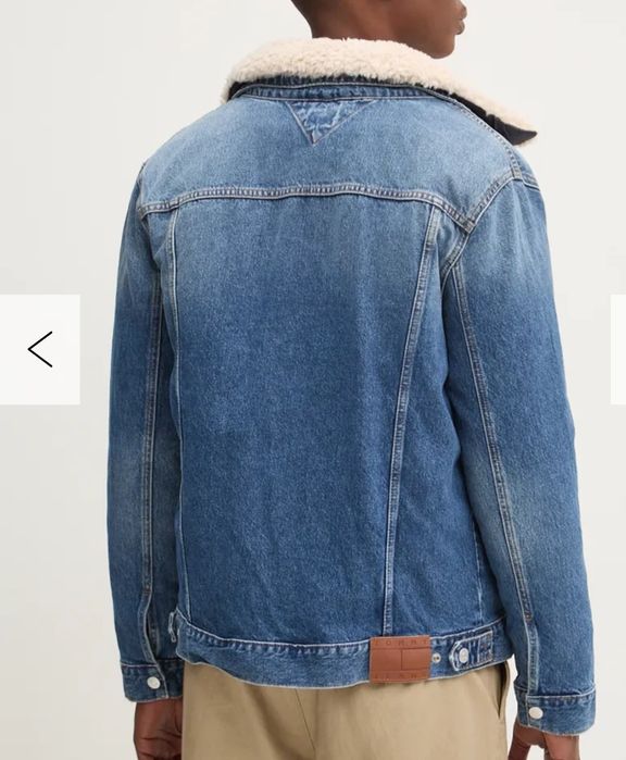 Original!Geaca imblanita reversibila TOMMY Jeans Denim , mar XL