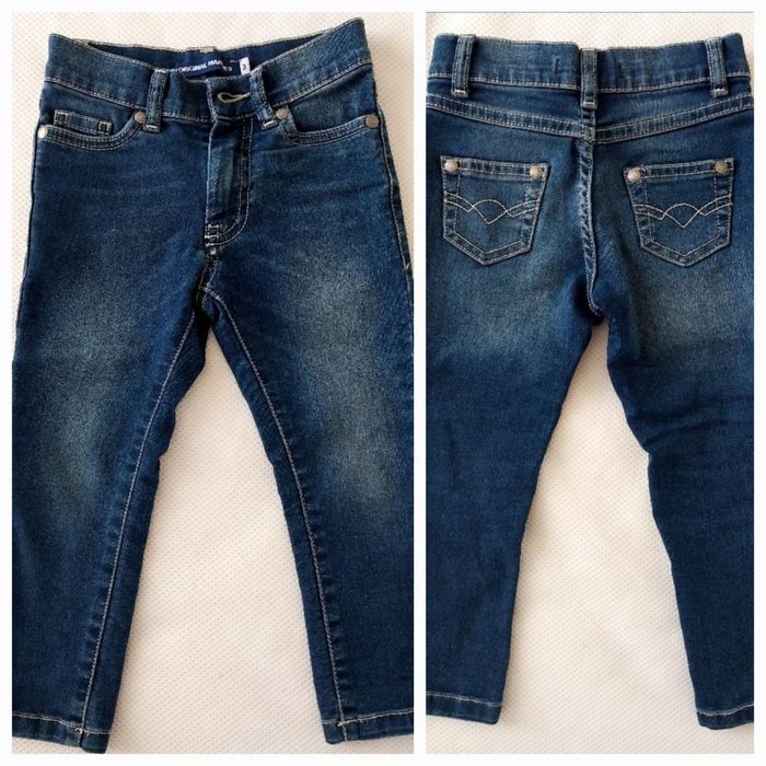 Дрехи, риза, официални, дънки 98 - 102, 4 г