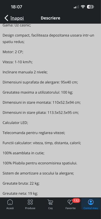 Banda de alergat Orion Smart N2