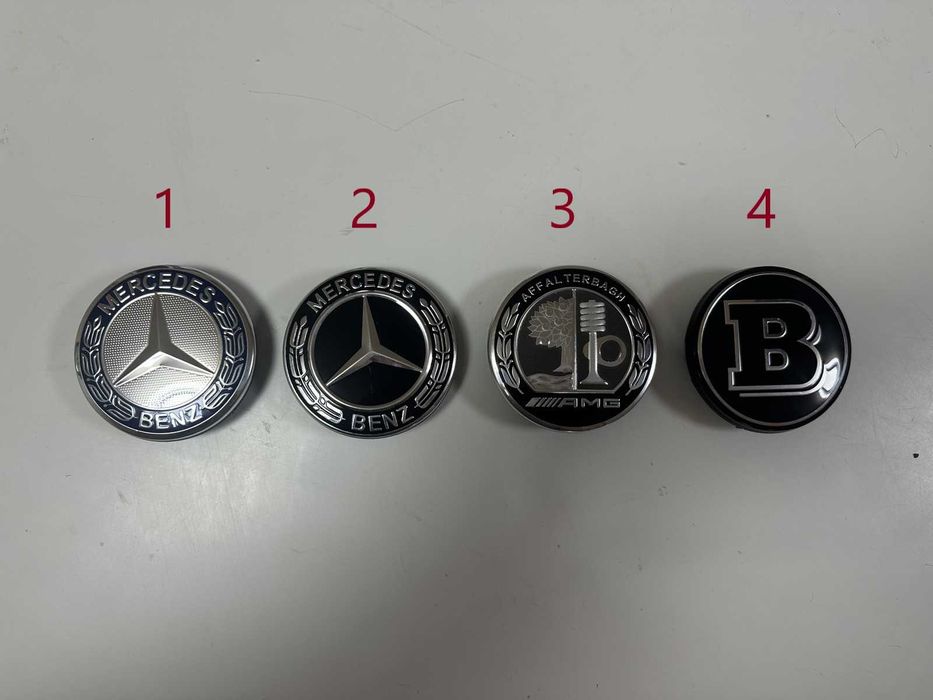 Чисто нови 4 бр. капачки за джанти мерцедес 75/65мм