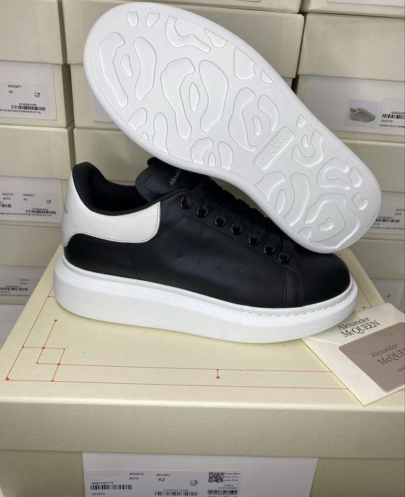 Alexander McQueen Negru Piele Full Box Marimi 41 42 43 44 45 46 Made Italy