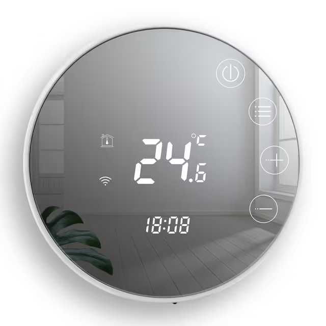 Termostat inteligent Beok TGR86 WIFI Tuya pentru boiler pe gaz/apă și încălzire prin pardoseală, compatibil Alexa și Google Home