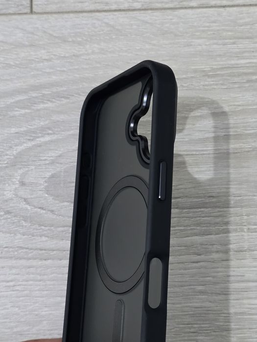 Husă iPhone 17 MagSafe Slim Antishock – Neagră