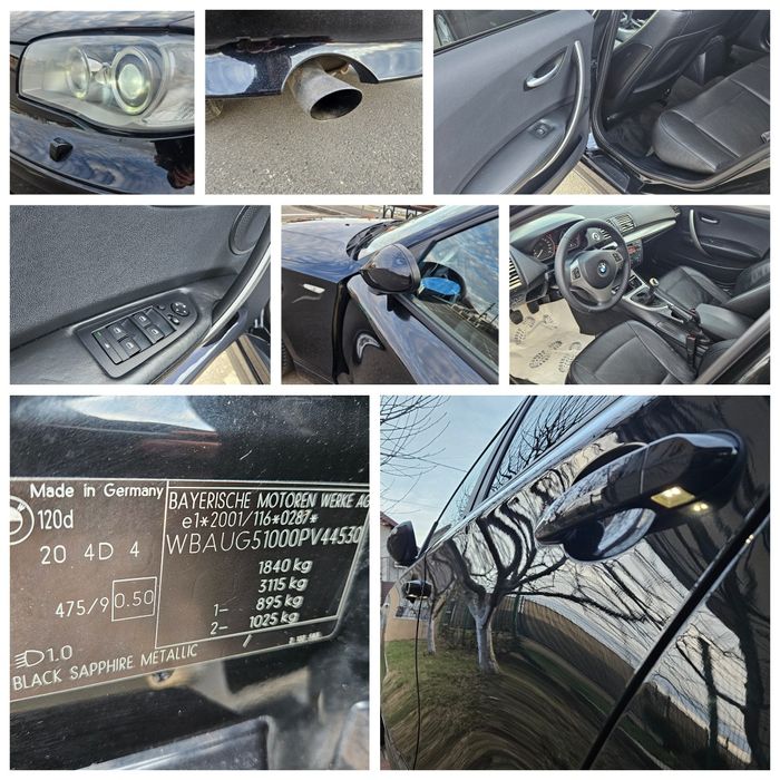 BMW Seria 1 E87 120 Diesel/163Cp/2007/Euro4/Km reali/Rate Fixe