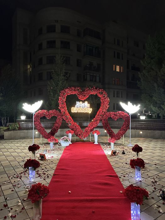 Новый арка Happy brithday Сердечко 3д