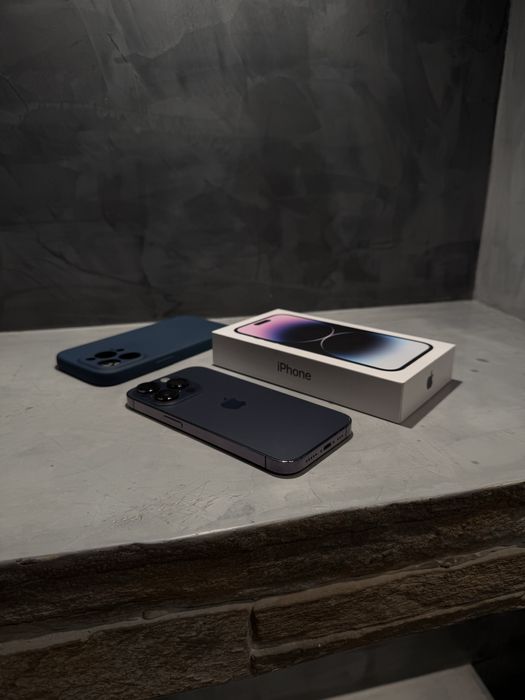 100%! КАТО  НОВ Iphone 14 Pro 256 GB Purple