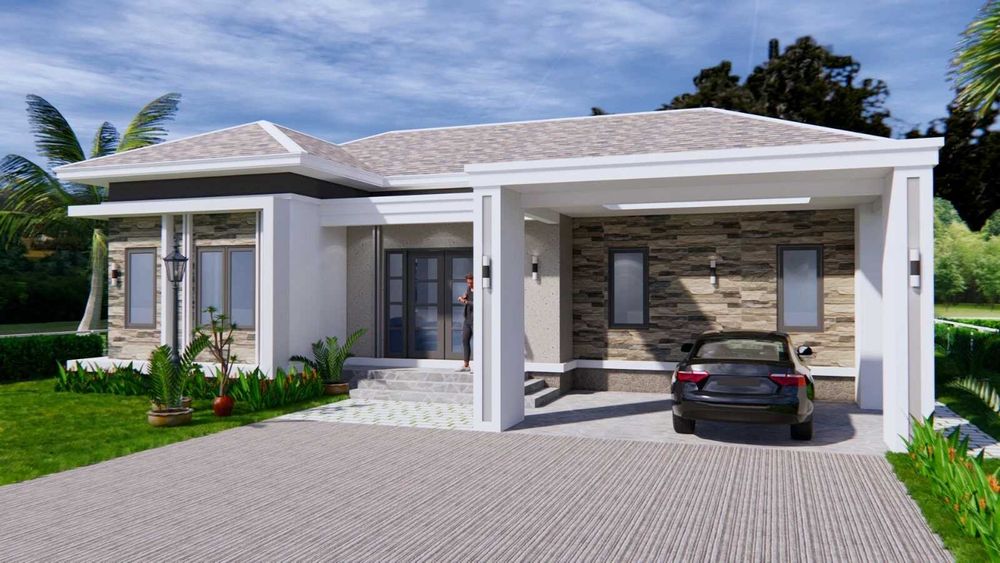 НА ИЗПЛАЩАНЕ - Луксозна сглобяема къща с 3 спални, 154 кв. м