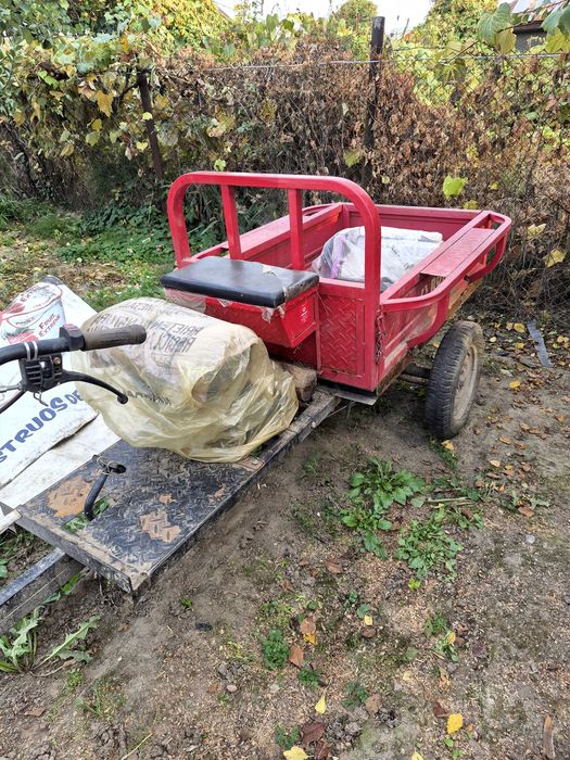 Vând motocultor RO 500 ,4 timpi benzina cu remorca