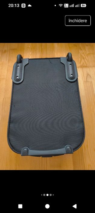 Troler de cabina cu doua roti- Passenger- Eva Trolley Schwarz/Grau