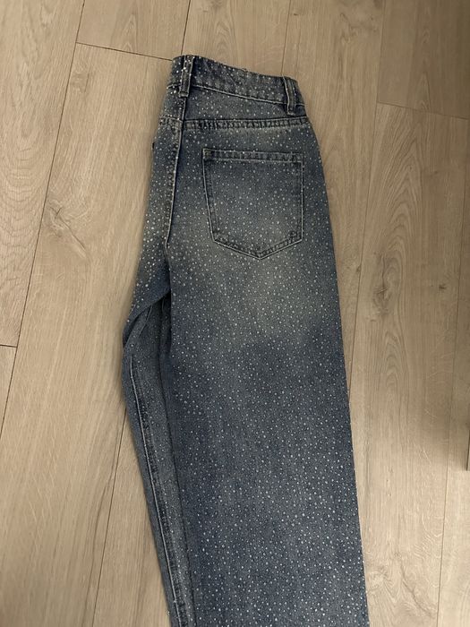Джинсы с блестками