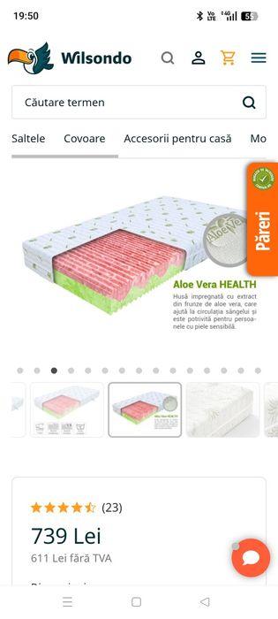 Saltea 2x 100x200 550lei buc