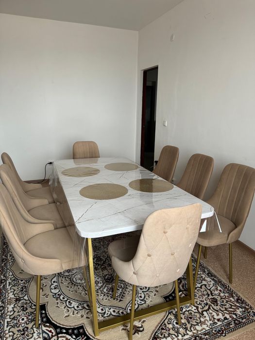 Стол 90х180 с 8 стульями