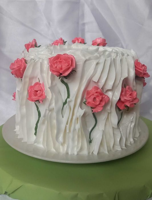 Тортик с тюльпанами