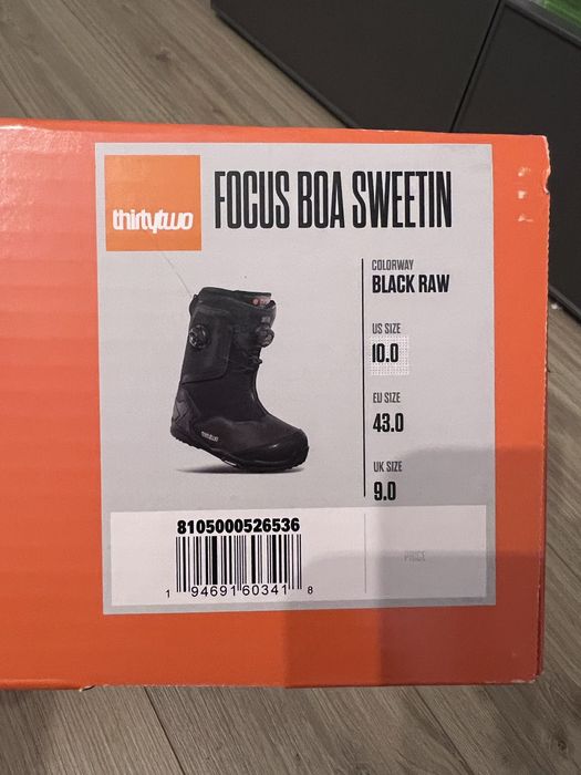 ThirtyTwo Focus Boa x Sweetin Snowboard Boots 43 (28 cm)