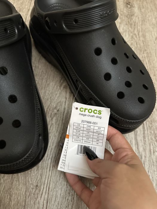 Crocs на высокой подошве