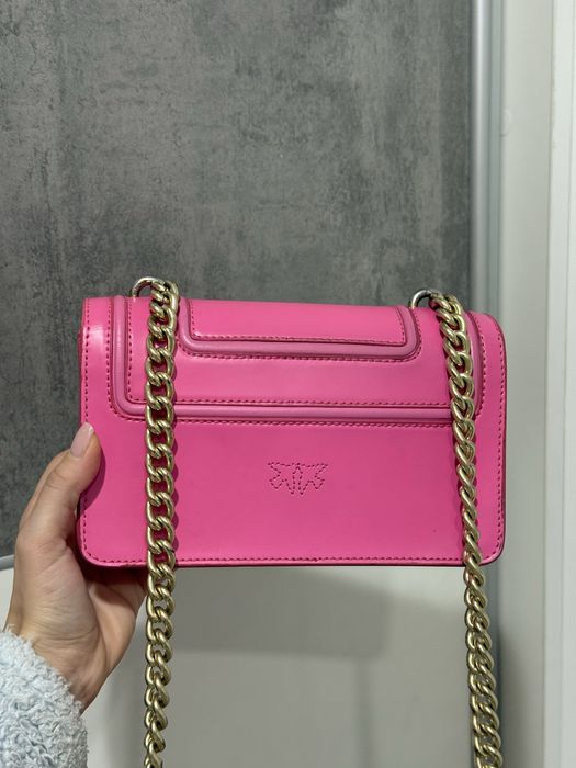 Pinko Love Bag Farfetch уникална розова чанта