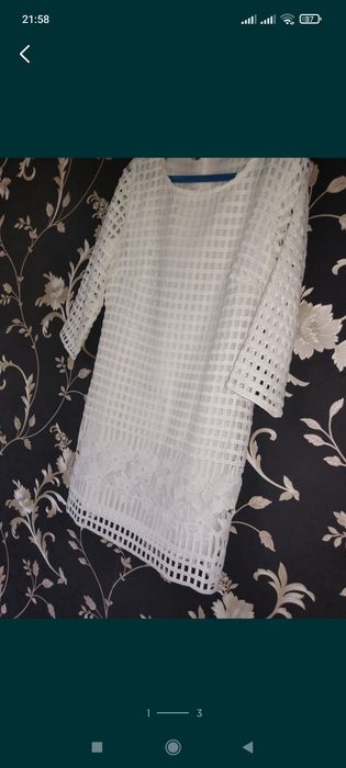 Белое стильное платье,можно на вечер или на каждый день