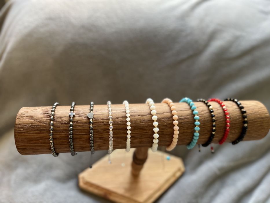 Гривна със злато 585 и хематит