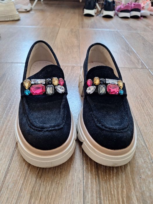 Мокасини естествена кожа