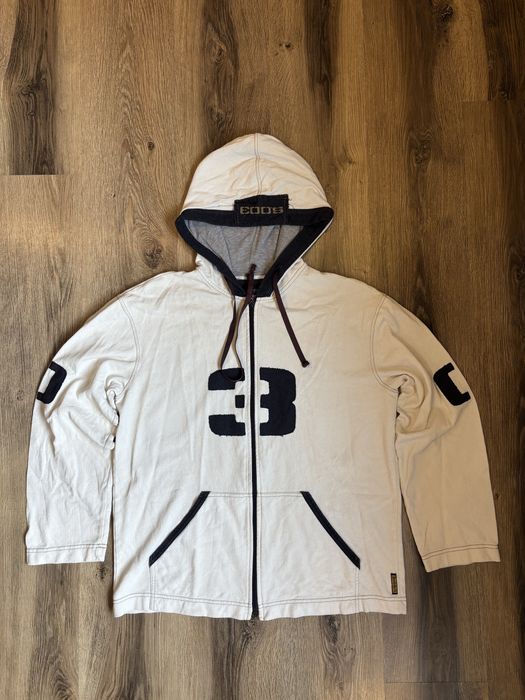 Jacheta cu glugă Armani Jeans made Italy cotton Hemp cânepă retro