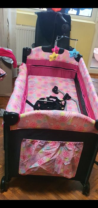 Patut bebe cu saltea  de cocos