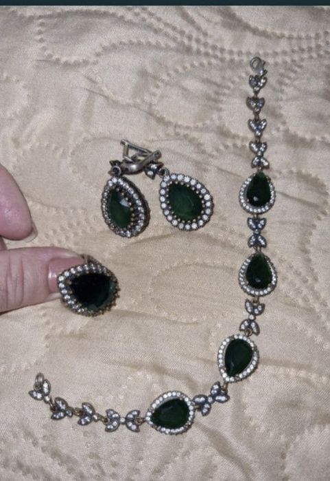 Set argint masiv 925 dama, 4 piese