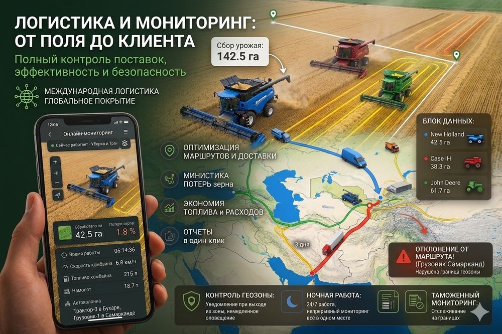GPS мониторинг и контроль топлива | Профессиональные решения для агрот