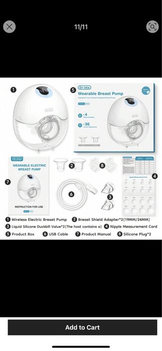 Pompa electrica pentru san portabila