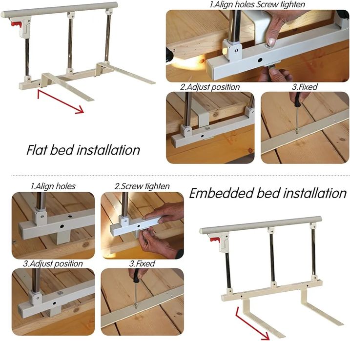 Protecție laterală pliabilă pentru pat. (NOUĂ)