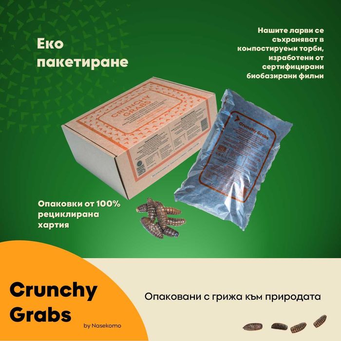 Сушени ларви за вашите домашни любимци - 100% натурален протеин