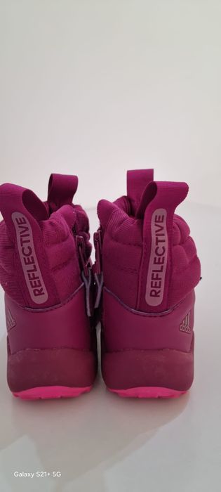 Ghete copii Adidas cold.dry  roz, iarnă, impermeabile comozi, marimea 26