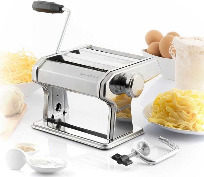 InnovaGoods Машина за паста, 3 ролки за спагети, талиателе, лазаня