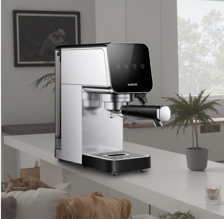 Кофемашина Xiaomi Semi-Automatic Espresso Machine серебристый