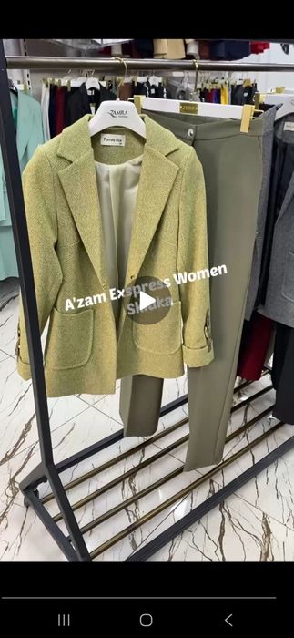 Ayollar Kastyum shimi kastyum matosi drap