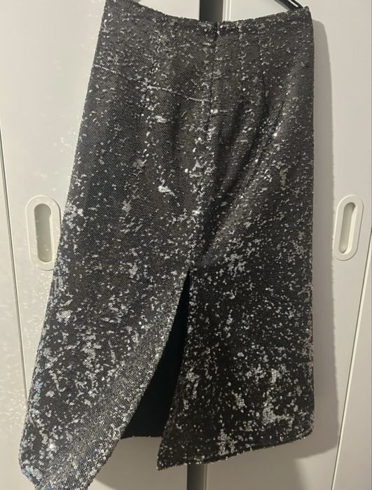 Юбка с пайетками
