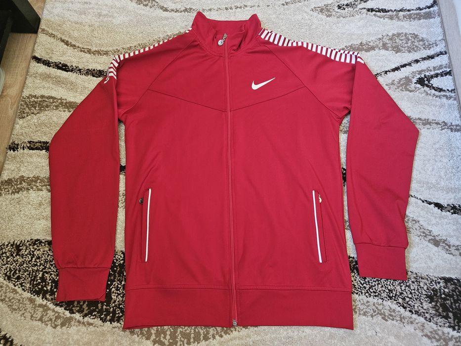 NIKE XL Мъжки спортен комплект червено/Бордо и черно