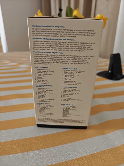 Blink Video Doorbell + Sync modul 2 White EU