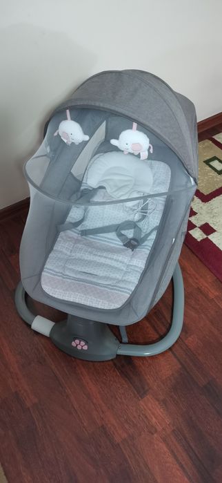 Кроватка Mastela, с автоматическим укачиванием, для детей от 0 до 1 го