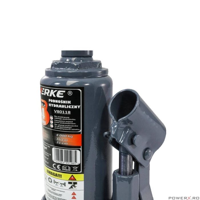 Cric hidraulic tip butelie, capacitate 4 tone 160 mm - 315 mm, Verke