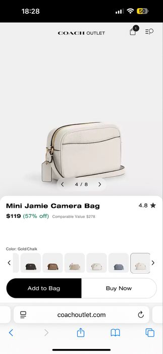 Coach Mini Jamie Camera ОРИГИНАЛ США
