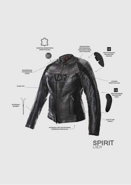 ЛИКВИДАЦИЯ Кожено мото яке ADRENALINE SPIRIT протектори и подплата NEW